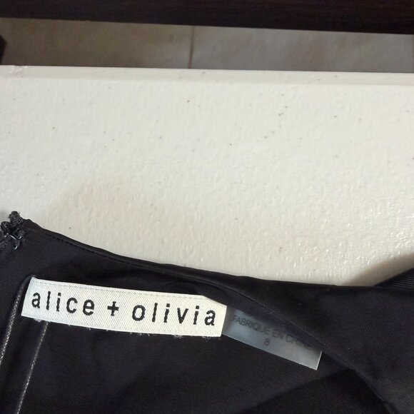 Alice & Olivia Chara Sequined Fit & Flare Minidress Sz 8 NEW w/tags - Picture 15 of 16